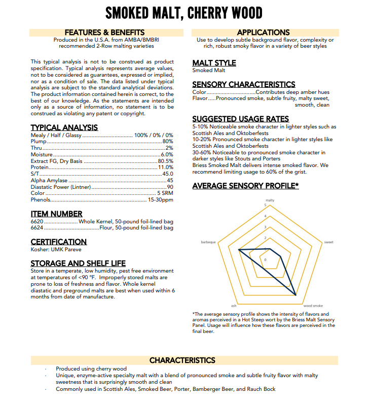 Briess Cherry Wood Smoked Malt